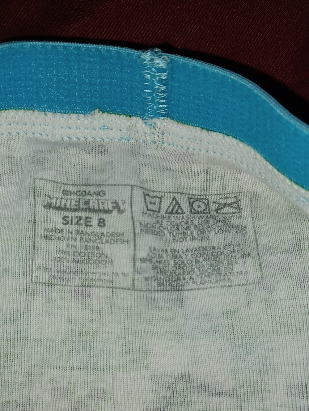 9 Pairs Of Minecraft Underwear For Boys Size 8 - Picture 12 of 12